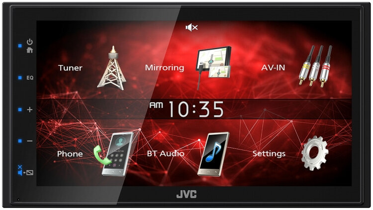 Автомагнитола JVC KW-M150BT 2DIN 4x45Вт v4.2 6.8"