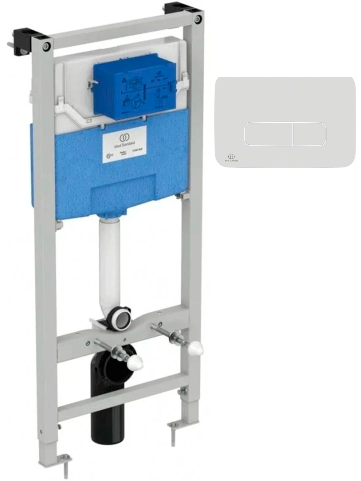 Инсталляция для подвесного унитаза Ideal Standard ProSys120MR020467 с кнопкой смыва R0459AW Белая матовая