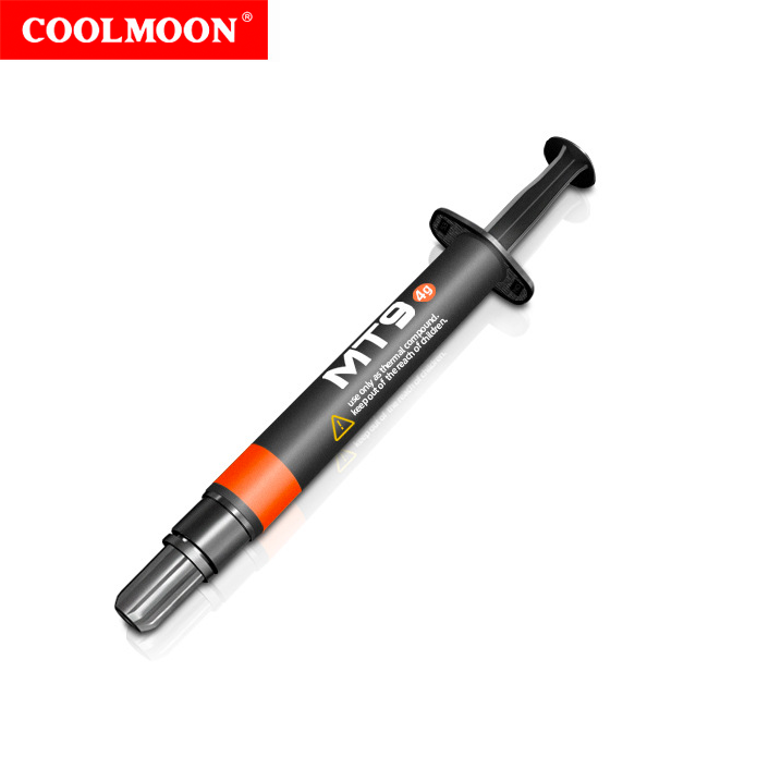 Термопаста для процессора, видеокарты COOLMOON MT9 4г, теплопроводящая паста в шприце со шпателем — фото 5