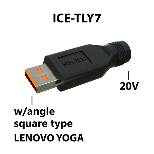 Коннектор адаптер переходник питания для ноутбуков, 3 pin 20V-square type with angle (USB 3.0 Type-A). блок питания для ноутбуков lenovo 20v 4 5a usb прямоугольный штекер