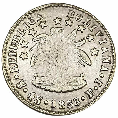 Боливия 4 суэльдо 1858 г. (PTS FJ)