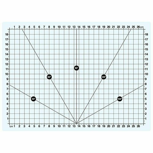 Мат раскройный, коврик для резки прозрачный, формат А3, размер 44,8 x 0,3 x 29,8 см