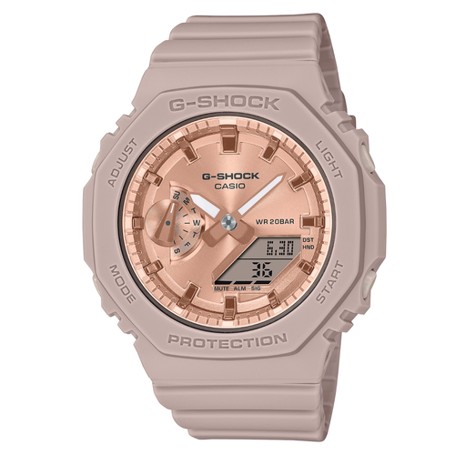 Наручные часы CASIO G-Shock GMA-S2100MD-4A, розовый, бежевый