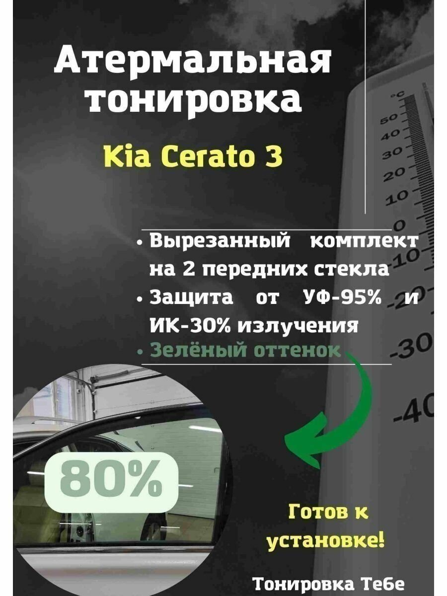 Термо тонир Kia Cerato 3 80% green