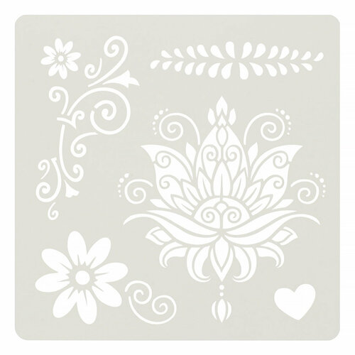 Трафарет-Дизайн Трафарет 15 x 15 см Мх-01