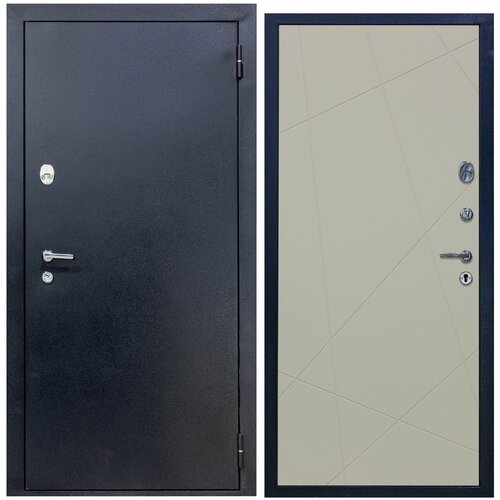 Дверь входная металлическая DIVA 510 2050х960 Правая Титан - Д11 Софт шампань, тепло-шумоизоляция, антикоррозийная защита для квартиры и дома