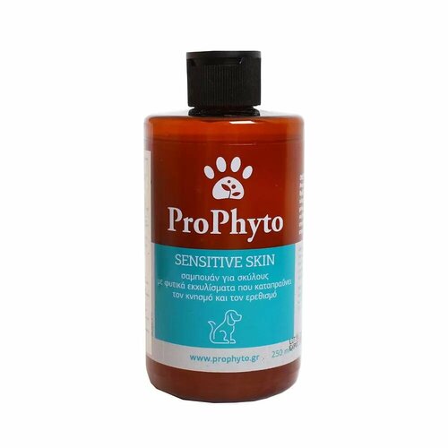 Описание Шампунь PRO PHYTO ProPhyto SENSITIVE SKIN с раститительными экстрактами от зуда и раздражения для собак 250мл фито фитоциановый бодрящий шампунь 250мл phyto