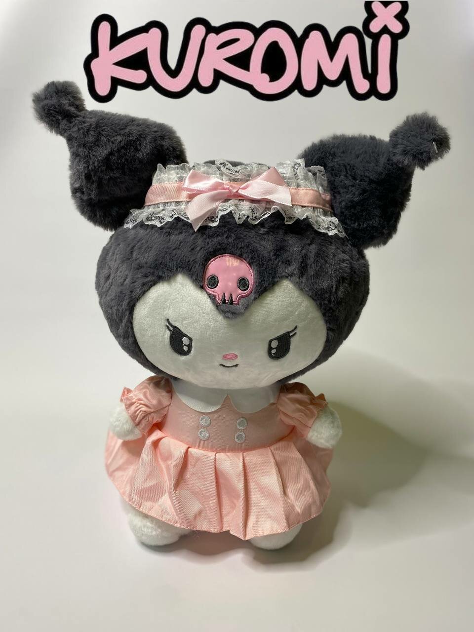 Игрушка мягкая Куроми аниме, плюшевый зайка Kuromi, розовый