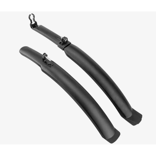 фото Крылья trix 24-26", комплект с брызговиками, ширина 65мм, пластик, черные