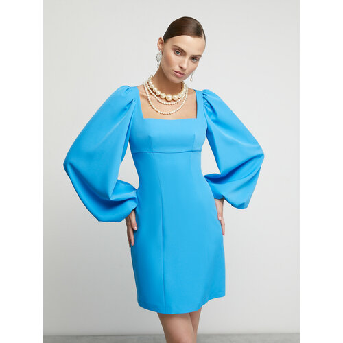 Платье-футляр Vittoria Vicci, прилегающее, размер M, голубой
