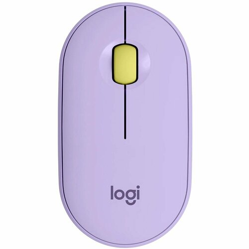 Мышка офисная Logitech M350 Pebble Lavender Lemonade (лавандовый) мышь беспроводная logitech pebble m350 off white