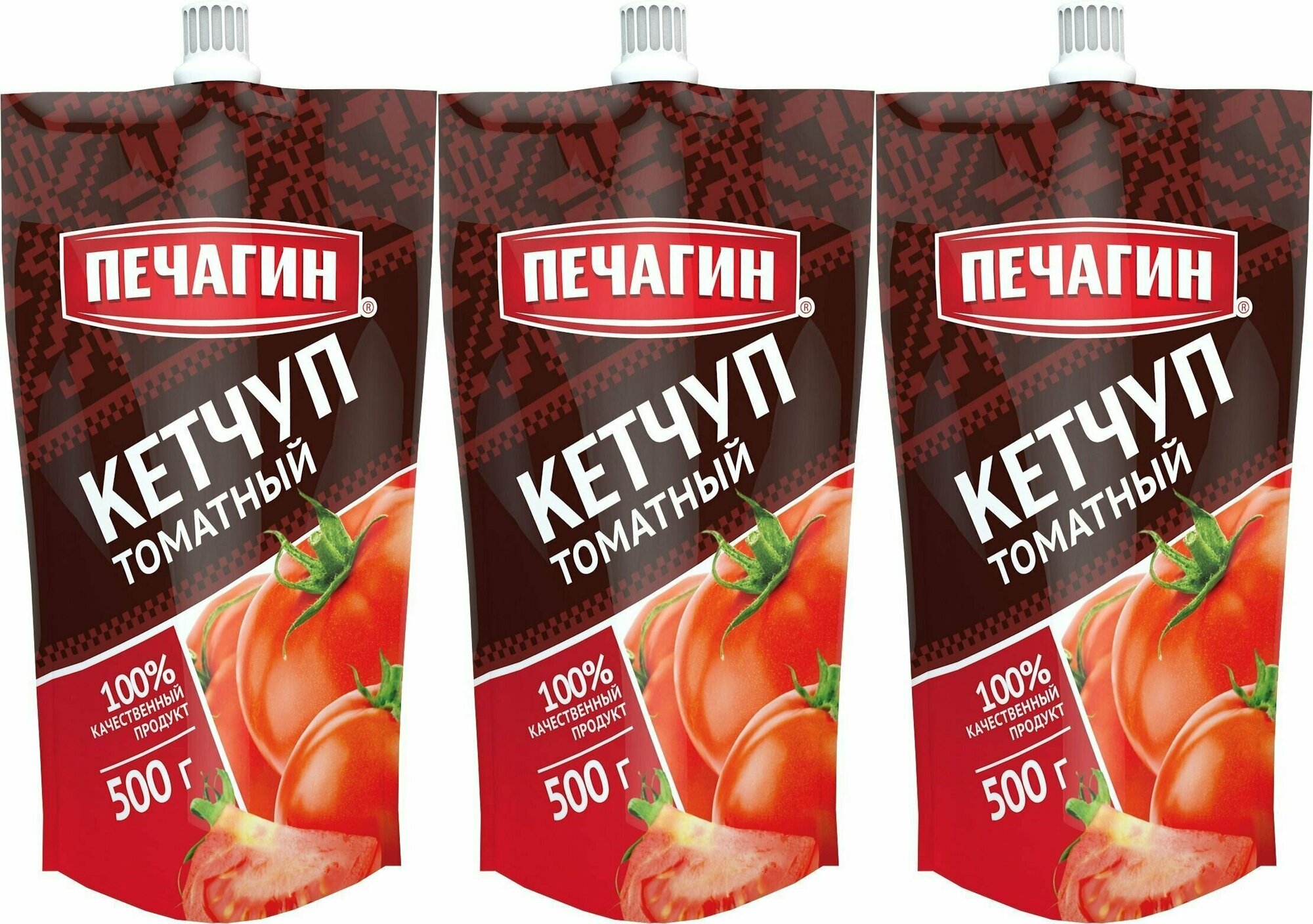 Pechagin Professional Кетчуп Томатный, 500 гр, 3 шт