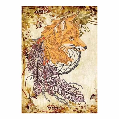 Ловец снов. лиса, схема на канве