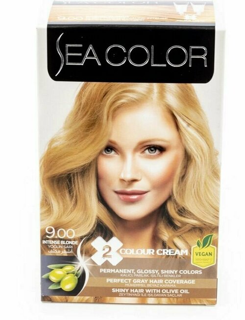 SEA COLOR Набор для окрашивания волос HAIR DYE KIT 9.00 Интенсивный блондин