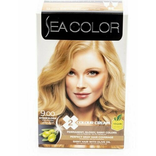 SEA COLOR Набор для окрашивания волос HAIR DYE KIT 9.00 Интенсивный блондин