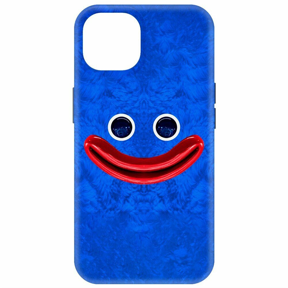 Чехол-накладка Krutoff Soft Case Хаги Ваги - Веселый Хаги Ваги для iPhone 15 черный