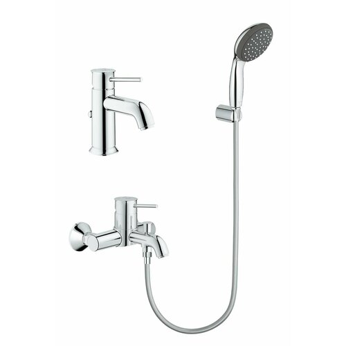 Комплект смесителей для ванны Grohe BauClassic Vitalio Start ручной душ grohe vitalio get 1 режим хром 27458000