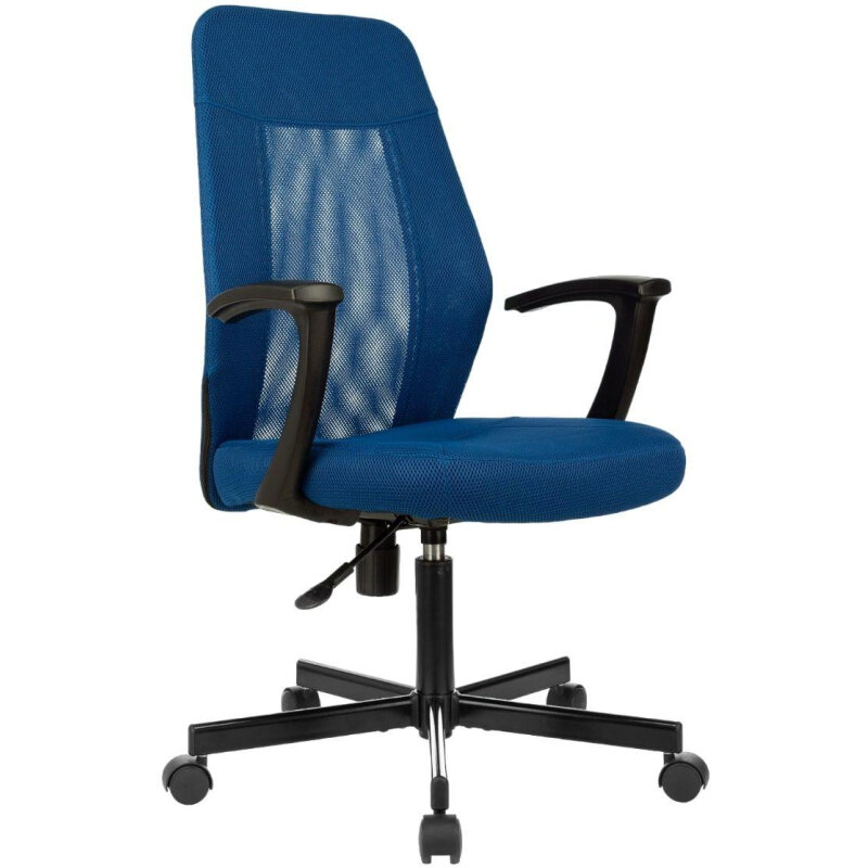 Кресло VB-EChair 225 PTW синий сетка/ткань металл