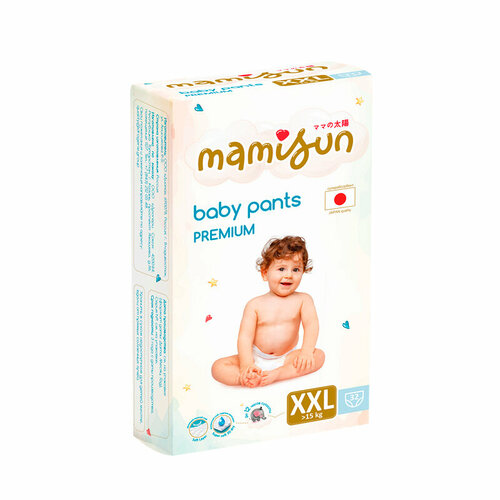 Подгузники-трусики детские Mamisun Baby Pants Premium XXL (>15 кг) 32 шт