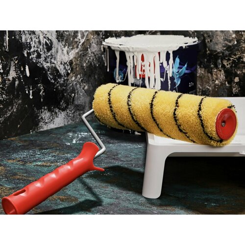 Валик полиакрил желтый с черной полосой 1335₽