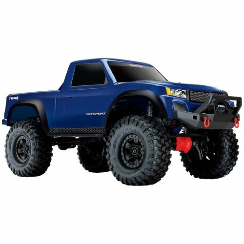 Радиоуправляемая модель трофи Traxxas TRX-4 Sport 4WD RTR 1к10 (TRA82024-4-BL) кузов body with camper trx 4 sport clear