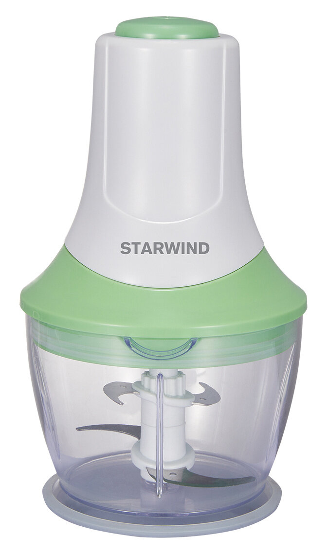 Измельчитель электрический Starwind SCP1010 0.36л. 250Вт белый/зеленый