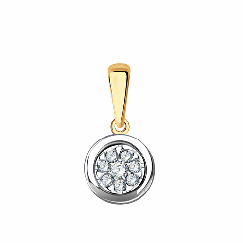 фото Подвеска diamant online, золото, 585 проба, бриллиант