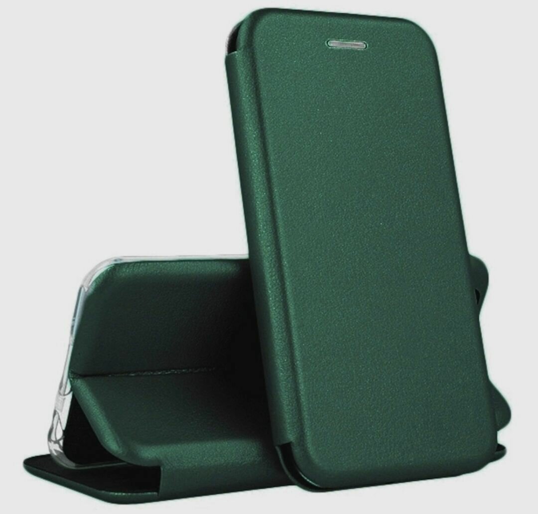 фото Samsung Galaxy J4 2018 j400 изумрудный чехол-книжка для Самсунг галакси ж4 книга ж400 g4 тёмно-зеленый