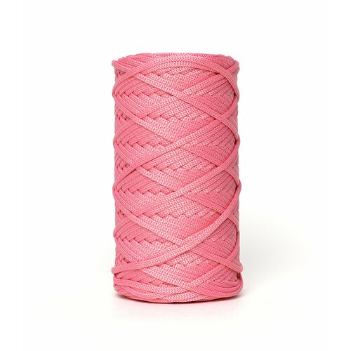 Шнур полиэфирный эльнить - 5 мм, 100 м, 100% полиэфир, без сердечника /шнур для вязания, рукоделия, макраме/