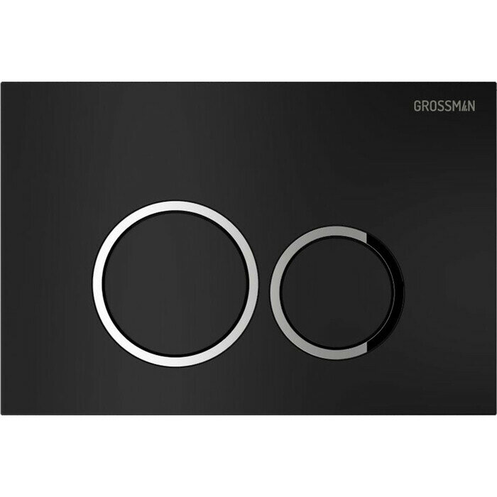 фото Кнопка смыва Grossman Galaxy 700. K31.01.210.210 черная матовая