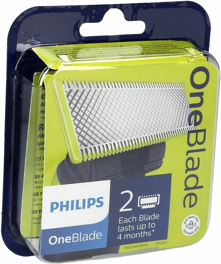 Philips OneBlade QP220/50, 2 шт cменные лезвия