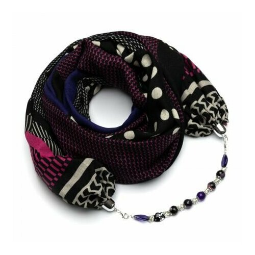 фото Шарф foxtrot,180х90 см, красный, синий