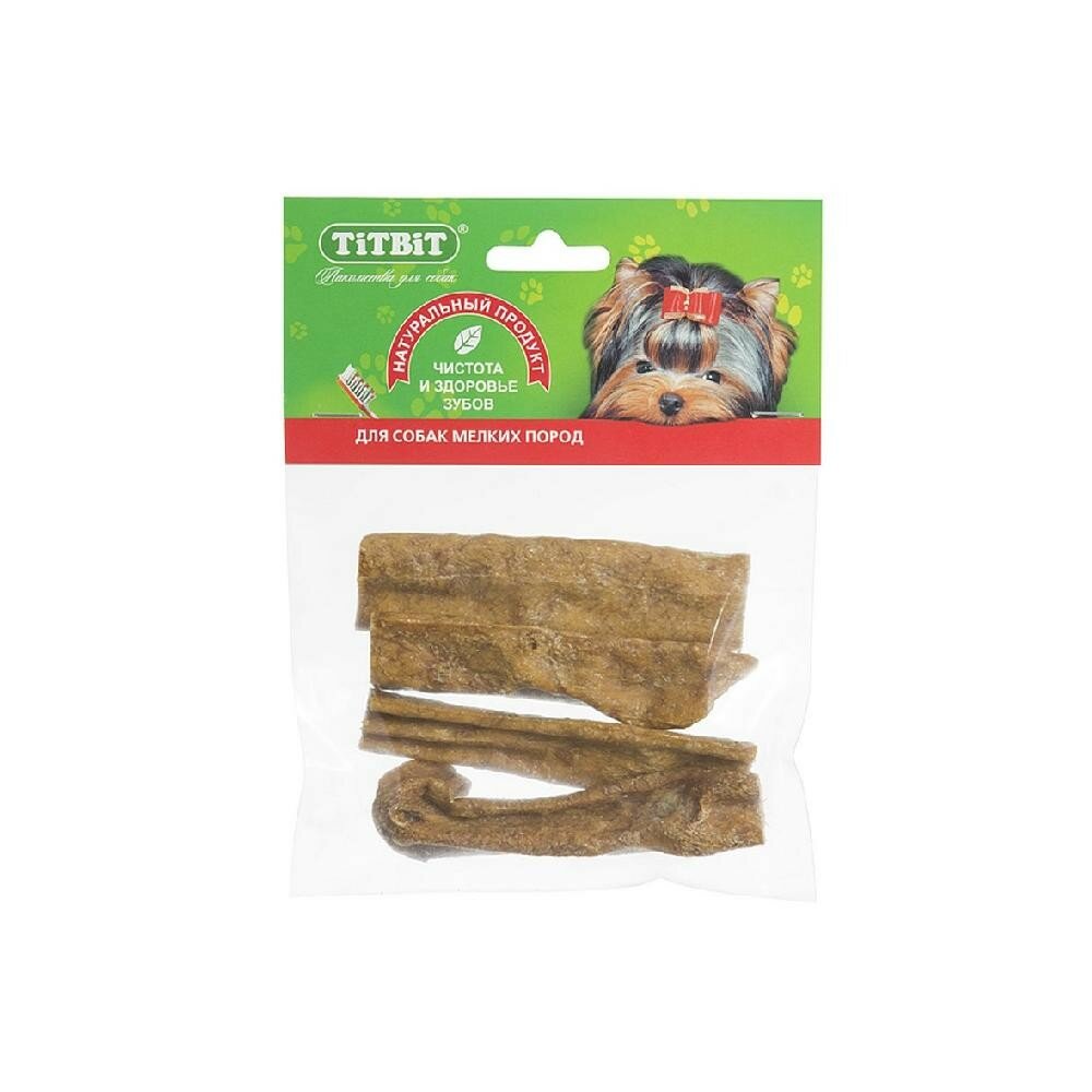 Лакомство для собак Titbit Вымя говяжье - мягкая упаковка 0,045 кг - фото №10