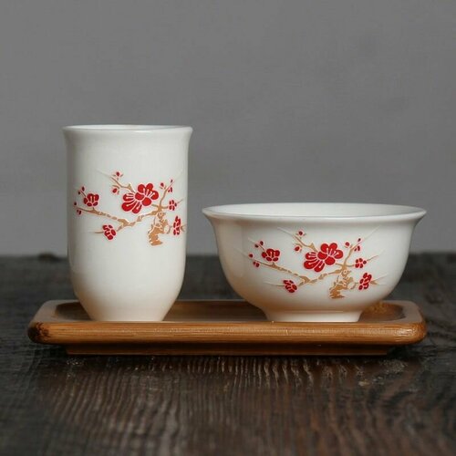 Чайная пара на подставке 