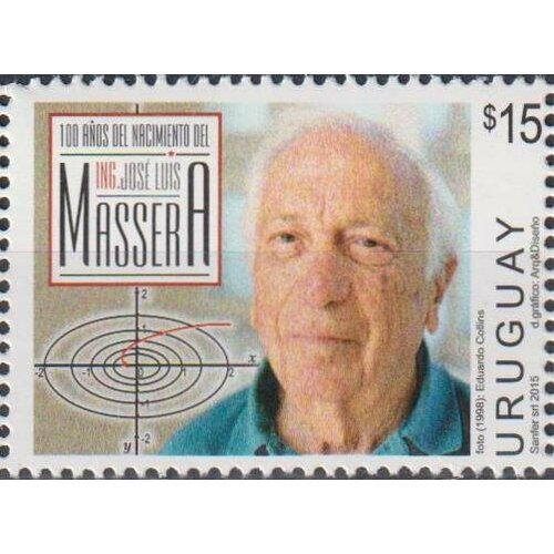 Почтовые марки Уругвай 2015г. 100 лет со дня рождения Хосе Луиса Массера Инженер MNH