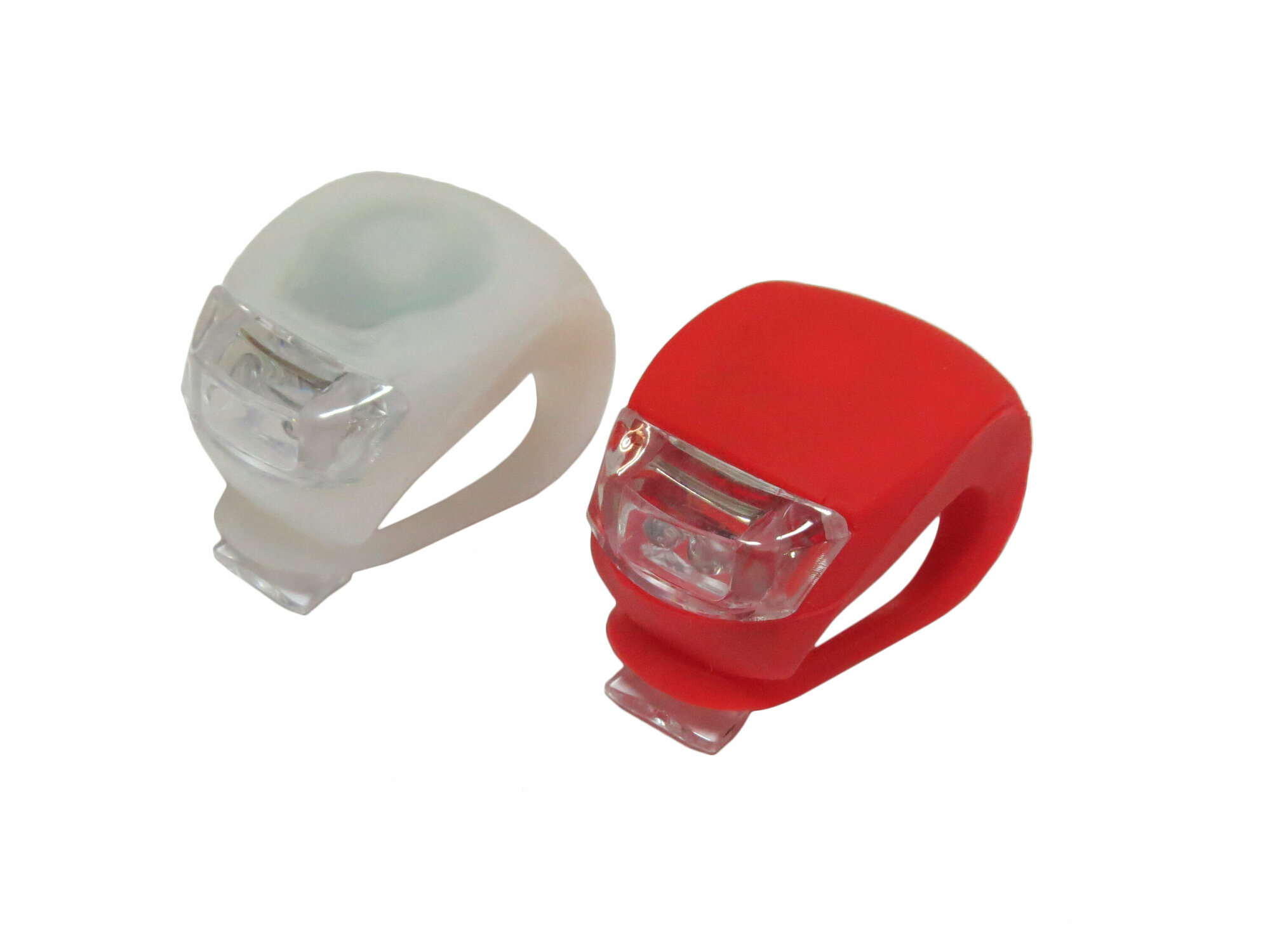 фото Тайваньские производители Фонарики силиконовые в компл: красный/2 красных LED + белый/2 белых LED