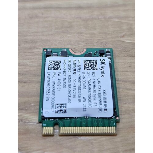 SSD M2 накопитель SK Hynix BC711 HFM001TD3GX013N PCIe NVMe Gen 30 x4 1TB 575000₽