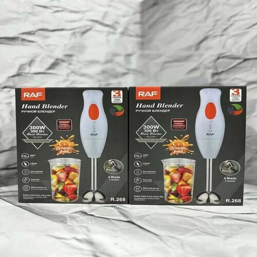 Блендер погружной 80W 4 насадки защита от перегрузки 60см шнур белыйкрасный 135000₽