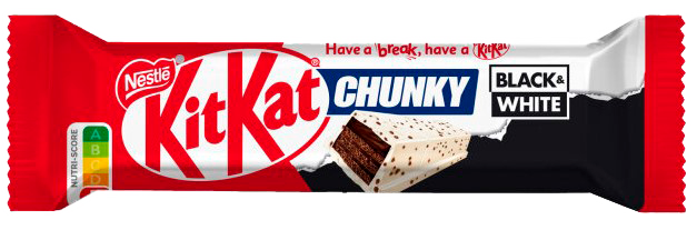 Шоколадный батончик, Kit Kat Chunky Black & White, 42 гр