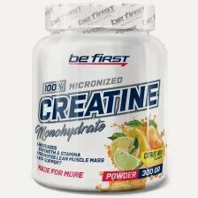 Изображение товара Креатин моногидрат Be First Creatine powder 300 грамм (Яблоко)