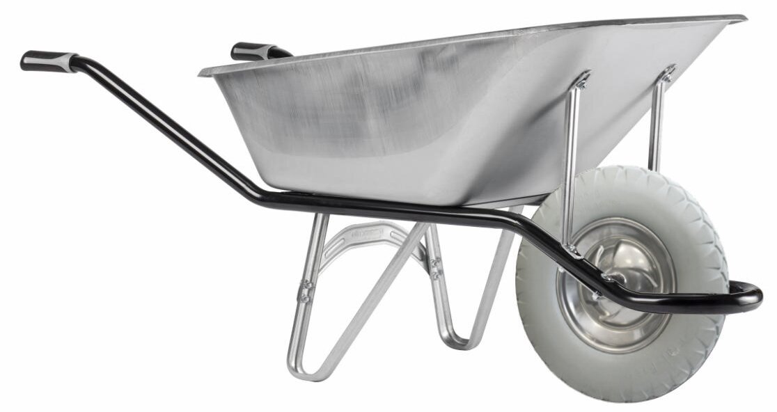 фото Тачка одноколесная Haemmerlin Cargo Excellium Renovation MG GF (108G) 120 л оцинкованный кузов, непробиваемое литое колесо с подшипником 303705100