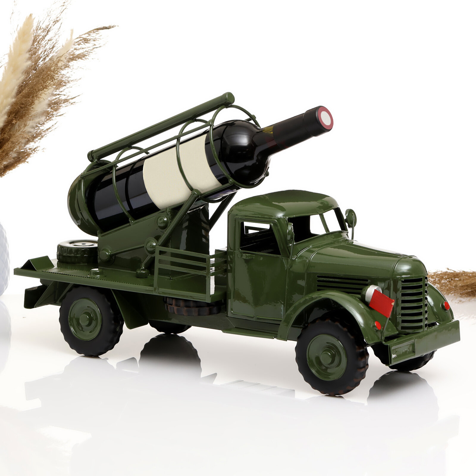 Мини-бар/подставка для бутылки Грузовик зеленый