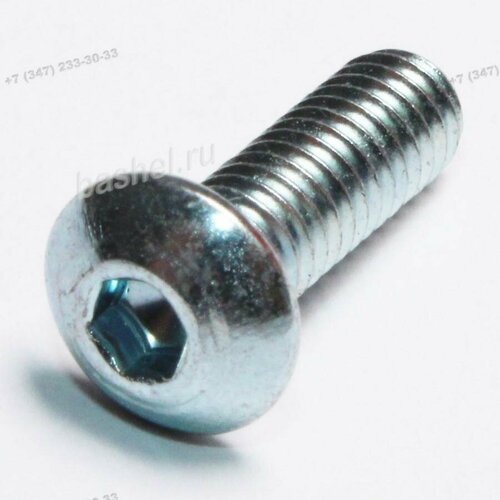 Винт М4х12 с внутренним шестигранником ISO 7380-1 zn электротовар 494₽
