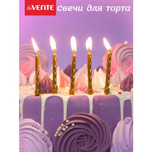 Набор свечей для тортаdeVENTE 10 спиральных свечек 6x052 см и 10 держателей 110₽