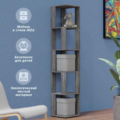 Угловой модульный стеллаж лофт MebelArt