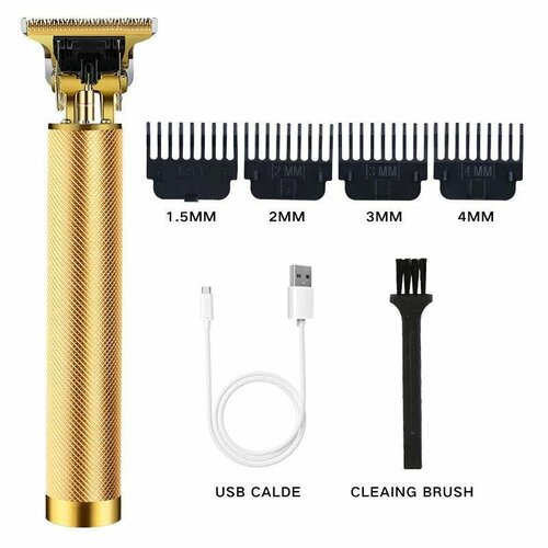 Электрическая машинка для стрижки T9 с узором дракона золотая USB 48800₽