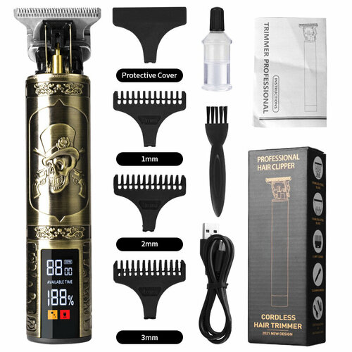 Электрическая машинка для стрижки волос модель T9 Двойные пушки с большим экраном 59700₽