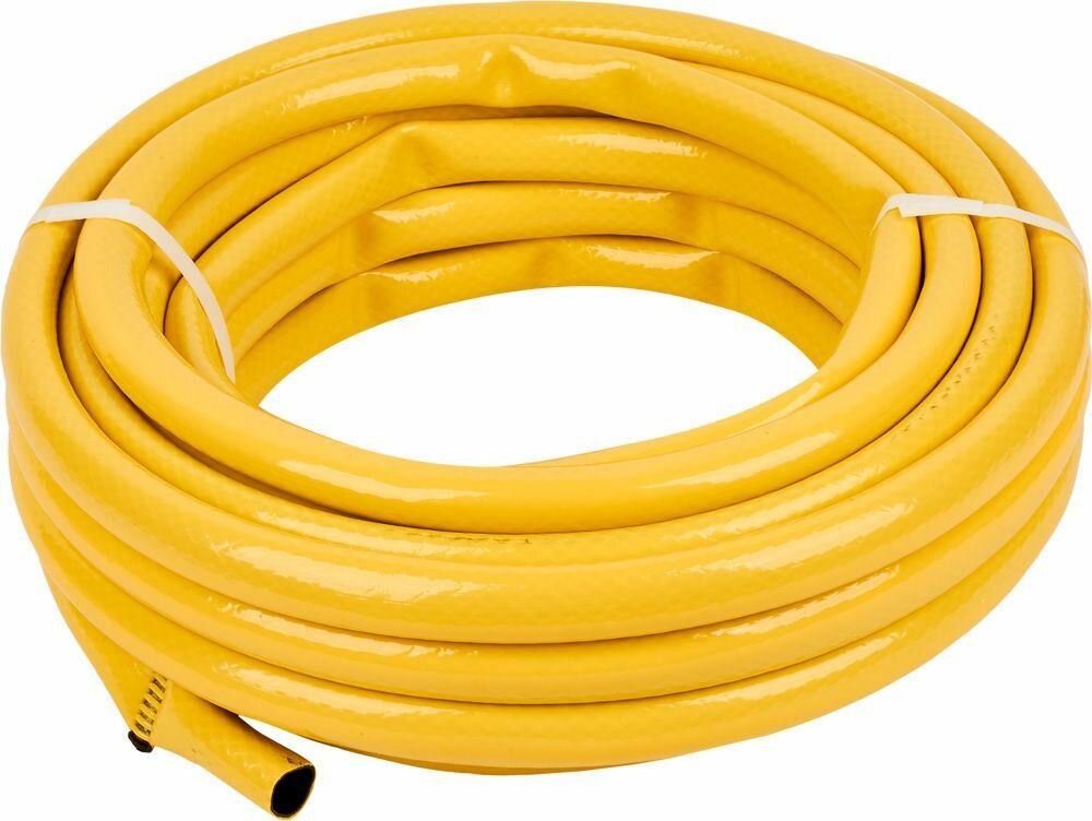 фото Строймаш ЛЦ шланг поливочный жёлтый 20мм х3/4"(15м) / строймаш ЛЦ шланг ТЭП для полива жёлтый 20мм х3/4" (15 м)