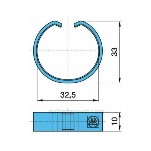 BPW 0318802020 Кольцо стопорное 945₽