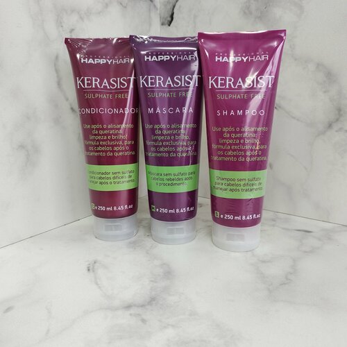 Набор Happy Hair KST шампунь+ кондиционер + маска без сульфатов 250/250/250 мл